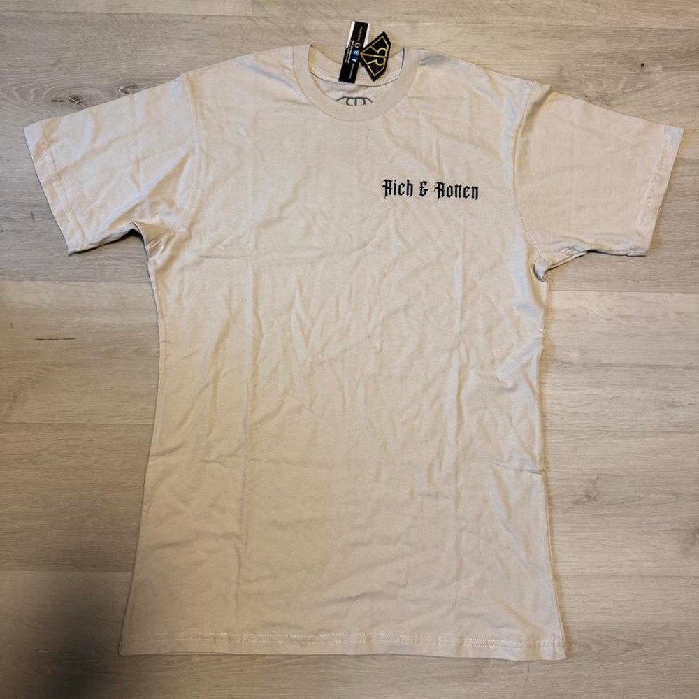 Rich & Rotten Men's Tee in Beige